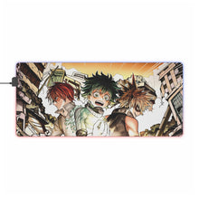 Load image into Gallery viewer, My Hero Academia Izuku Midoriya, Katsuki Bakugou RGB LED Mouse Pad (Desk Mat)
