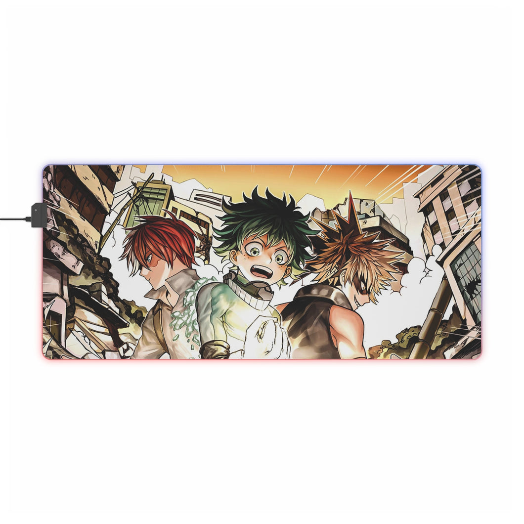 My Hero Academia Izuku Midoriya, Katsuki Bakugou RGB LED Mouse Pad (Desk Mat)