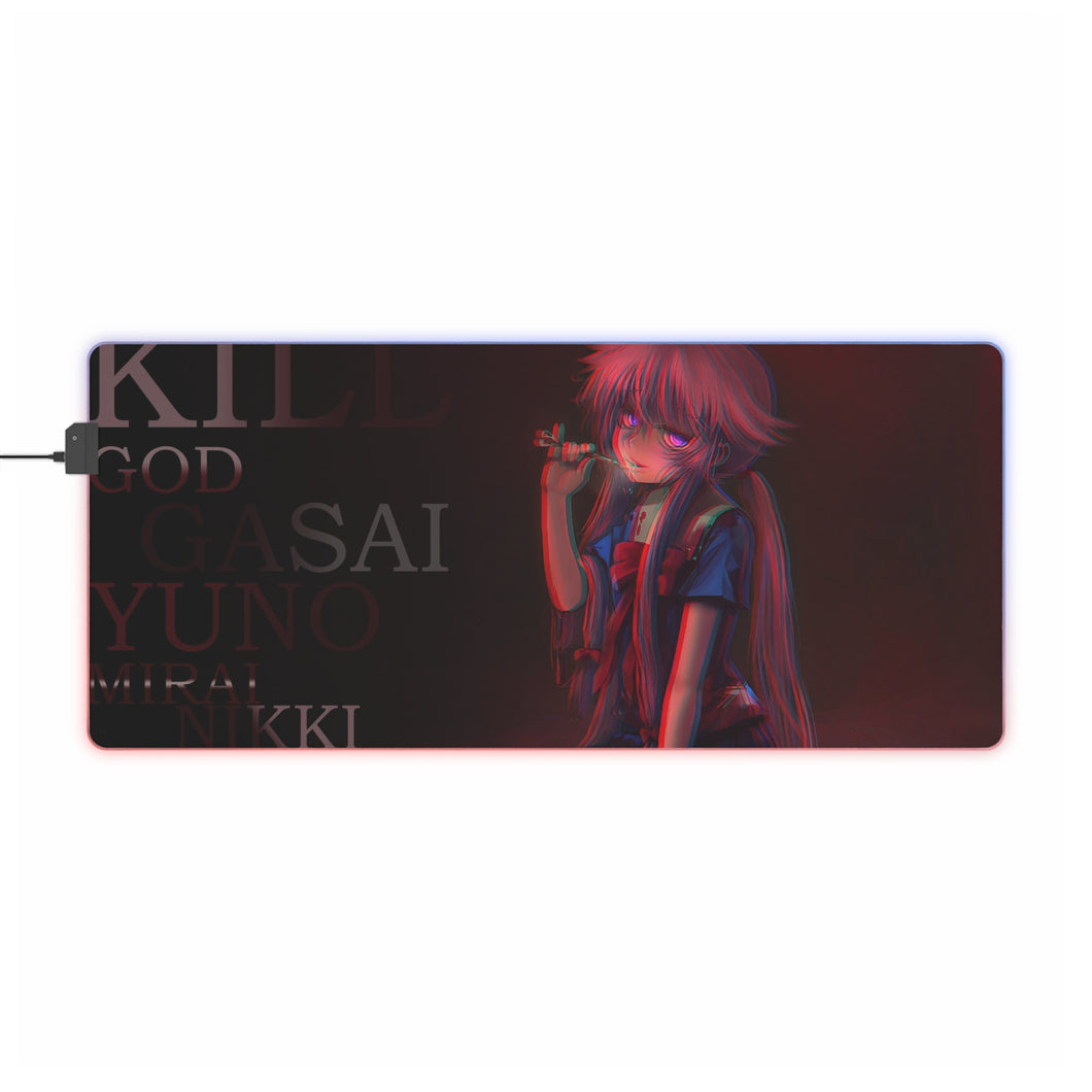 Tapis de souris LED RVB Mirai Nikki Yuno Gasai (tapis de bureau)