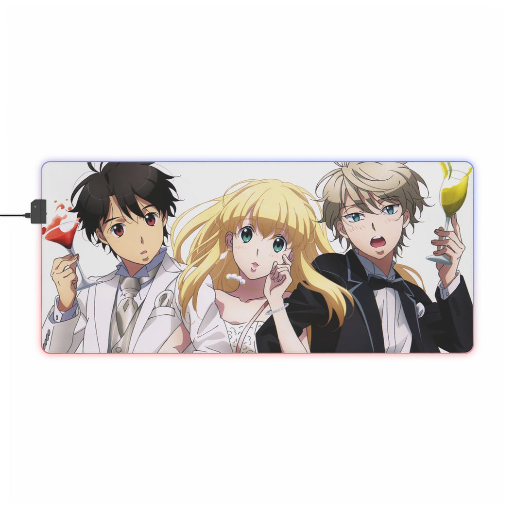 Tapis de souris LED RVB Aldnoah.Zero (tapis de bureau)