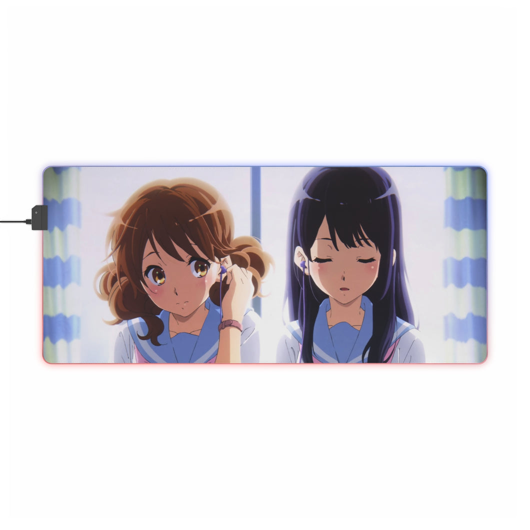 Sound! Euphonium Kumiko Oumae, Reina Kousaka RGB LED Mouse Pad (Desk Mat)