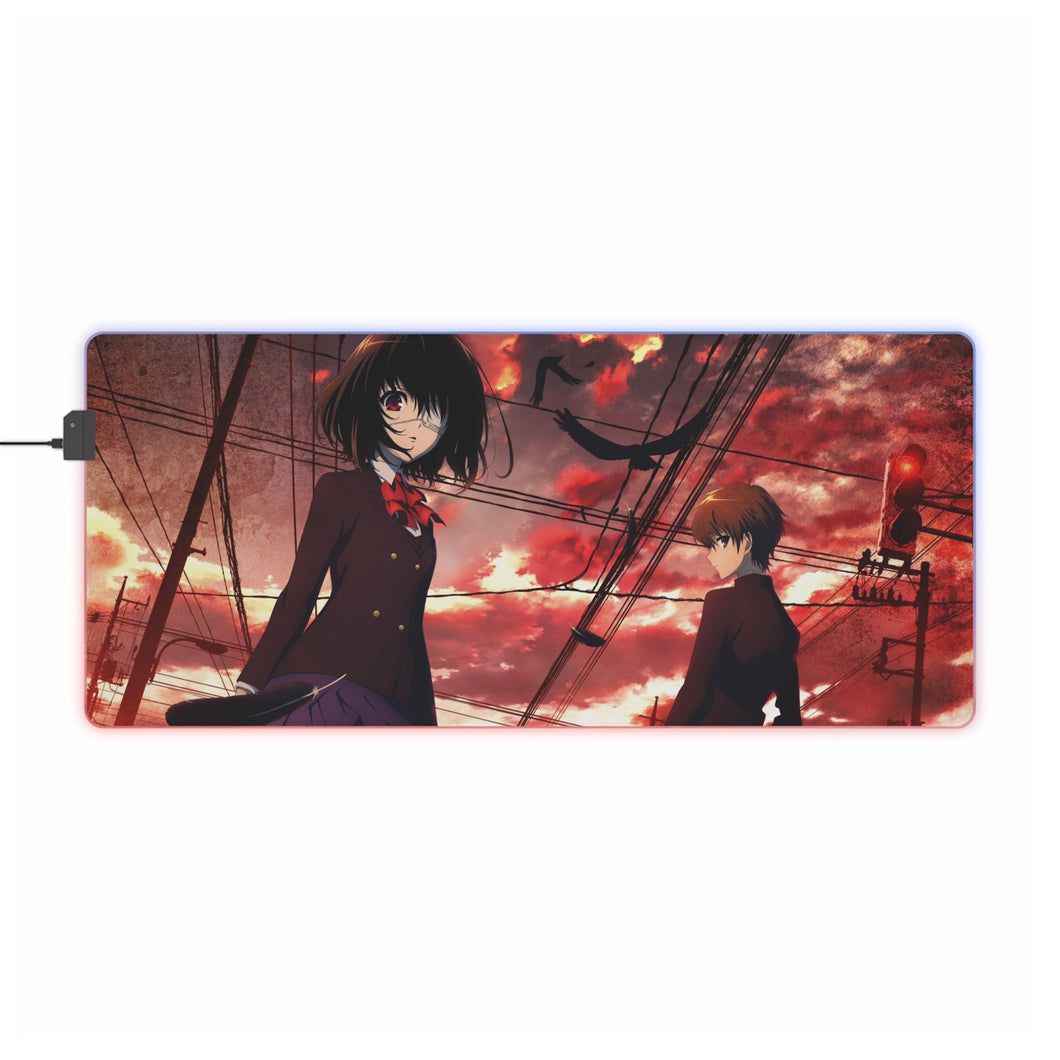 Tapis de souris LED RVB Mei et Kouichi (tapis de bureau)