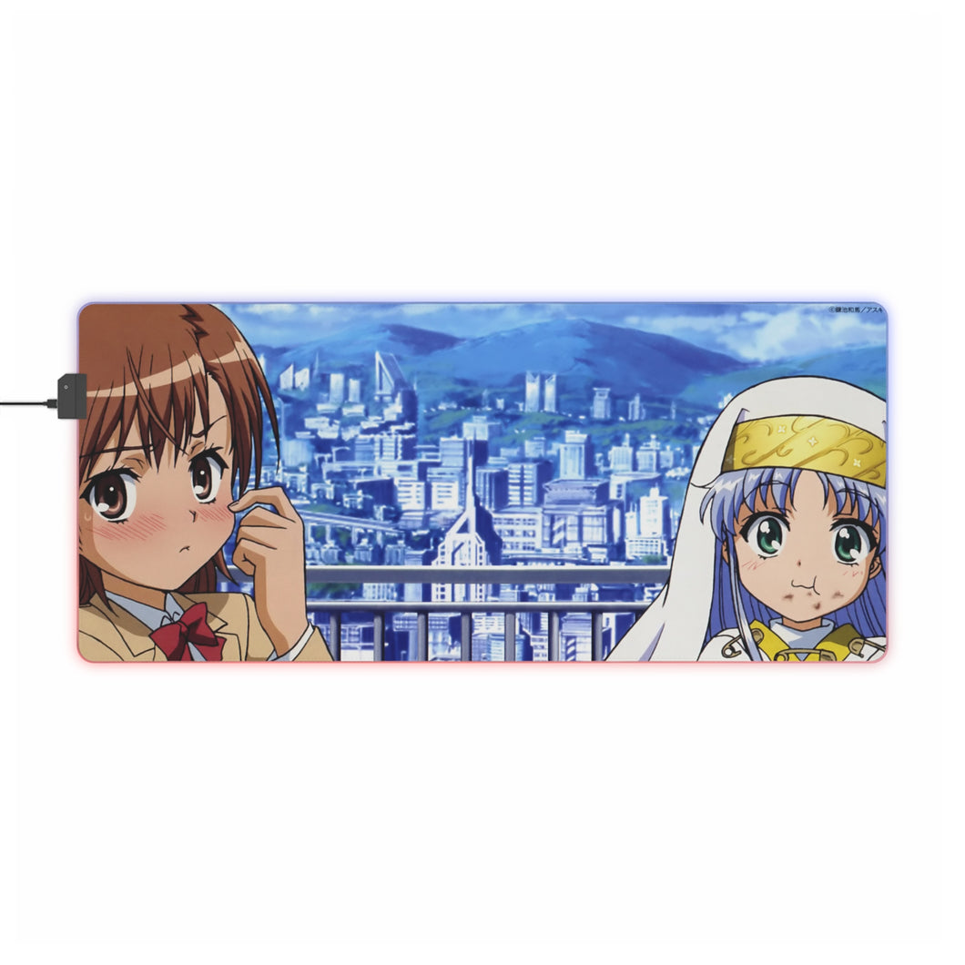 A Certain Magical Index Index Librorum Prohibitorum, Mikoto Misaka RGB LED Mouse Pad (Desk Mat)