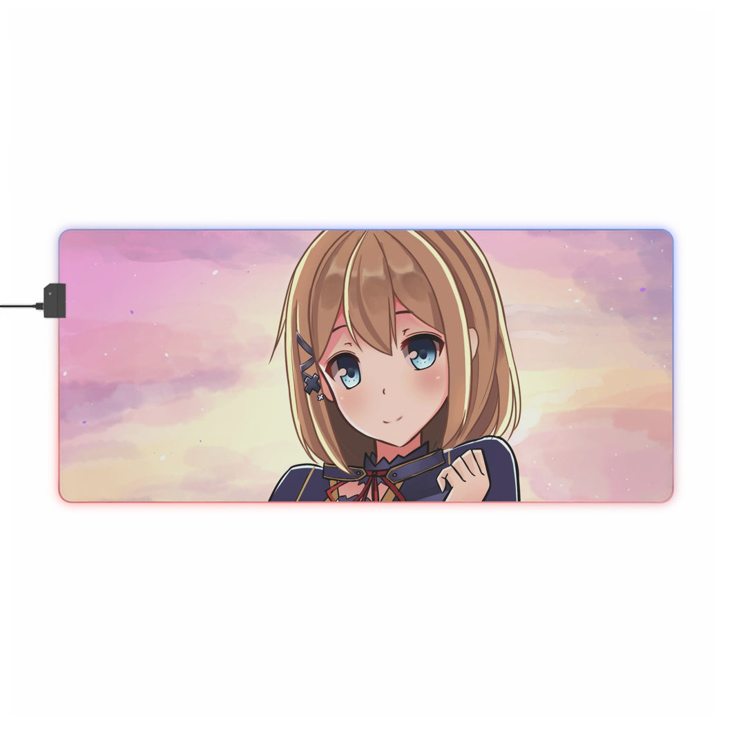 Rokudenashi Majutsu Koushi to Akashic Records Tapis de souris LED RVB (tapis de bureau)