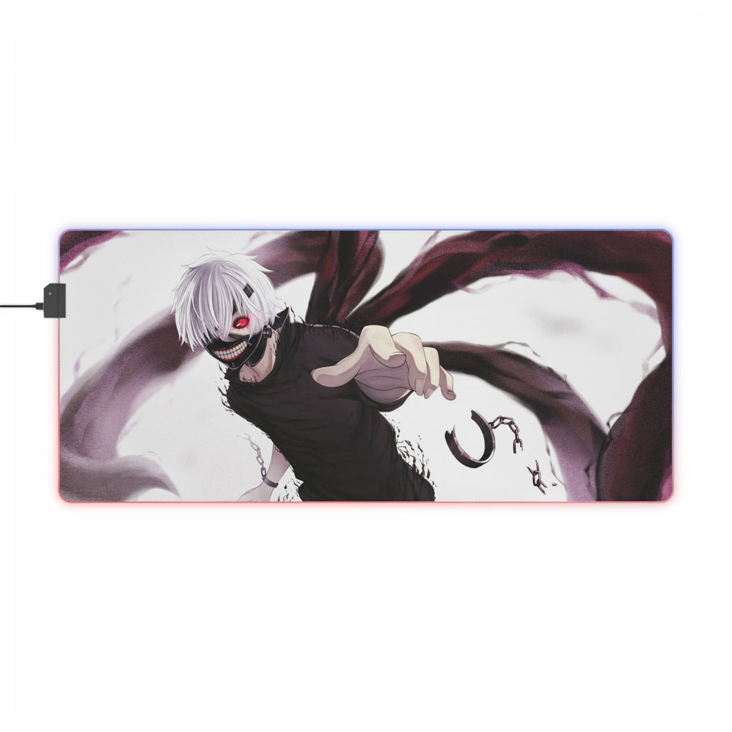 Tapis de souris LED RGB Kaneki Ken (tapis de bureau)