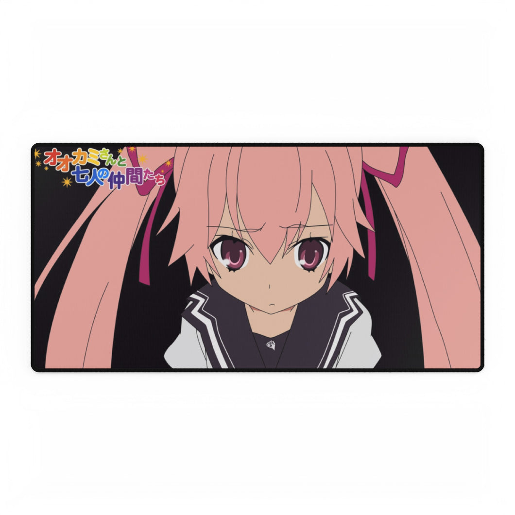 Anime Ookami-san to Shichinin no Nakama-tachi Mouse Pad (Desk Mat)