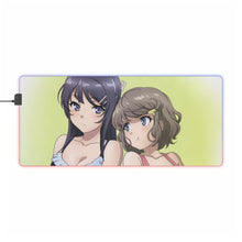 Charger l&#39;image dans la galerie, Tapis de souris LED RGB Rascal Does Not Dream of Bunny Girl Senpai (tapis de bureau)
