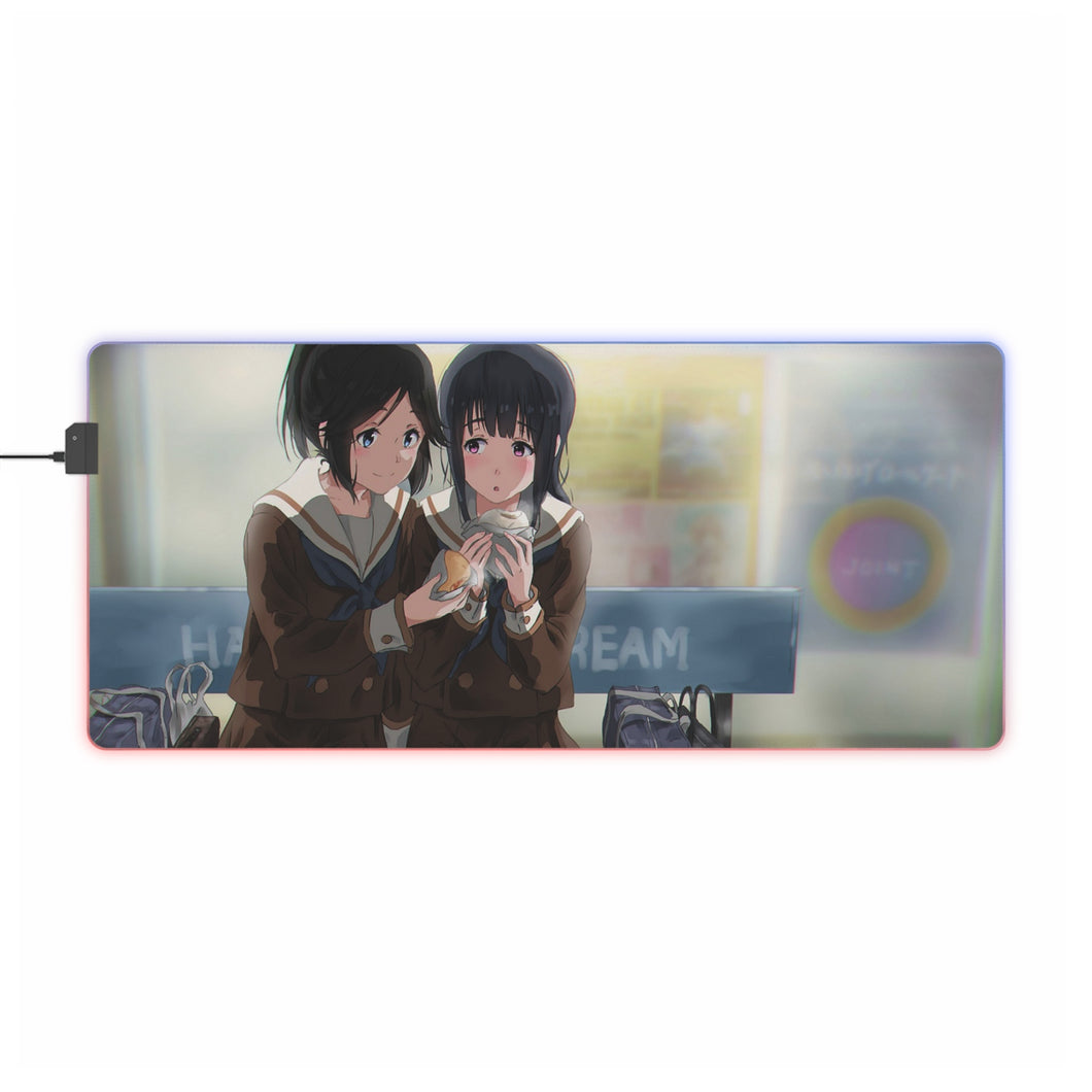 Sound! Euphonium Mizore Yoroizuka, Nozomi Kasaki RGB LED Mouse Pad (Desk Mat)