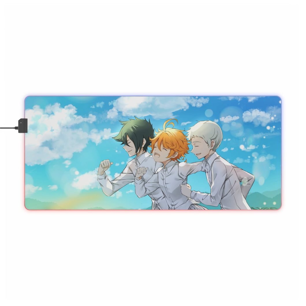 The Promised Neverland Ray, Norman, Emma RGB LED Mouse Pad (Desk Mat)