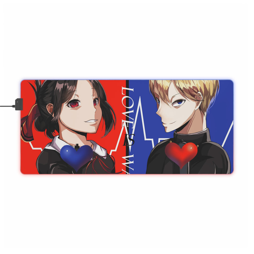 Kaguya and Miyuki RGB LED Mouse Pad (Desk Mat)