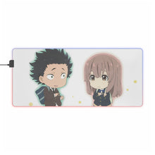 Cargar imagen en el visor de la galería, Koe No Katachi Shouko Nishimiya, Shouya Ishida RGB LED Mouse Pad (Desk Mat)
