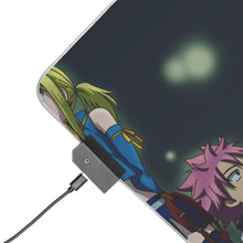 Charger l&#39;image dans la galerie, Tapis de souris LED RGB Fairy Tail Natsu Dragneel, Erza Scarlet, Gray Fullbuster, Lucy Heartfilia, Happy (tapis de bureau)
