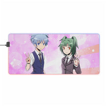 Charger l&#39;image dans la galerie, Tapis de souris LED RGB Assassination Classroom Nagisa Shiota, Kaede Kayano (tapis de bureau)
