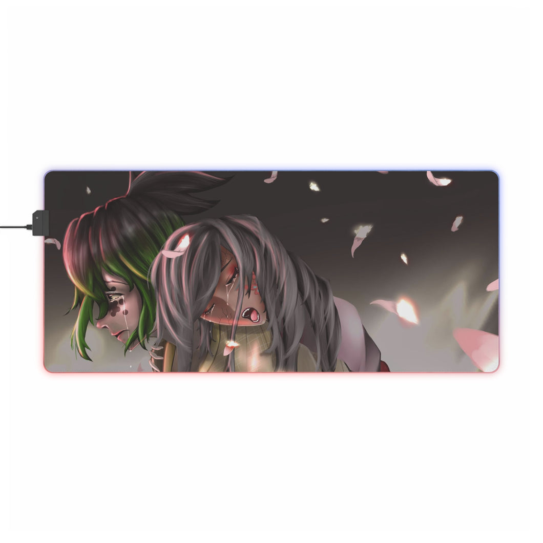 Tapis de souris LED RGB Demon Slayer : Kimetsu No Yaiba (tapis de bureau)