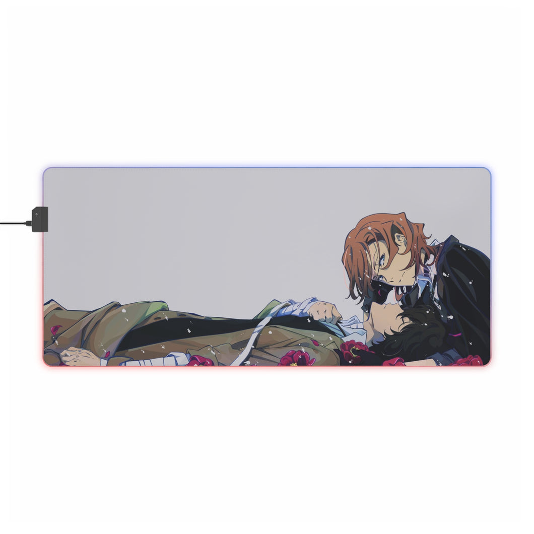 Bungou Stray Dogs Osamu Dazai, Chuuya Nakahara RGB LED Mouse Pad (Desk Mat)