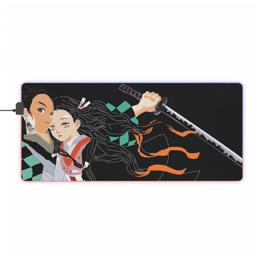 Demon Slayer: Kimetsu No Yaiba 8k RGB LED Mouse Pad (Desk Mat)