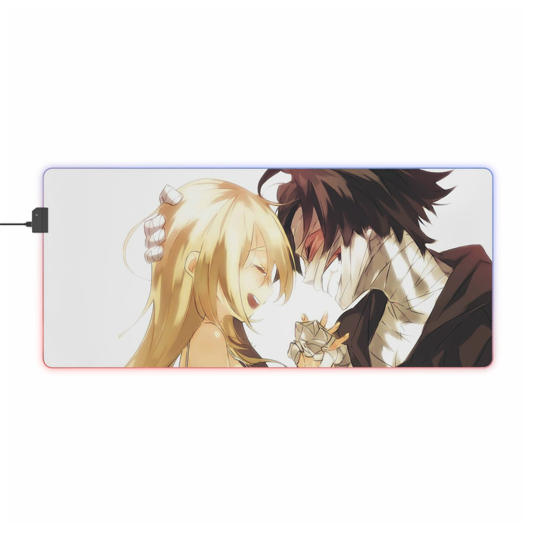 Tapis de souris LED RVB Angels Of Death Rachel Gardner (tapis de bureau)