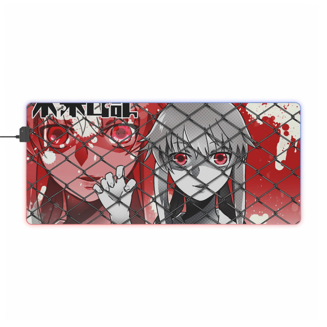 Tapis de souris LED RVB Mirai Nikki Yuno Gasai (tapis de bureau)