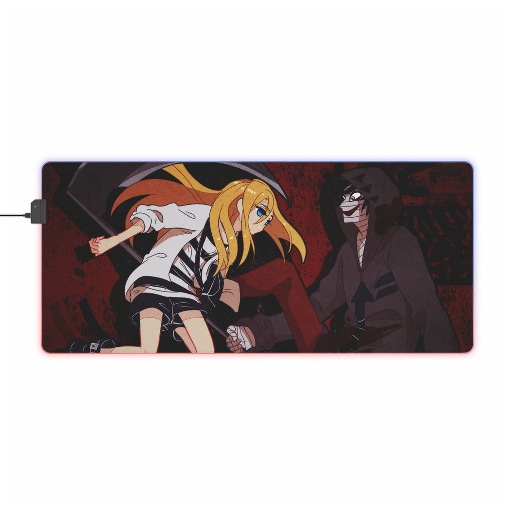 Tapis de souris LED RVB Angels Of Death Rachel Gardner (tapis de bureau)