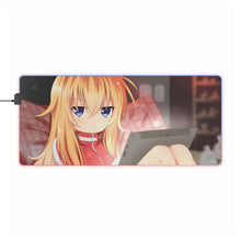 Cargar imagen en el visor de la galería, Alfombrilla de ratón con LED RGB blanca Gabriel DropOut Gabriel Tenma (alfombrilla de escritorio)
