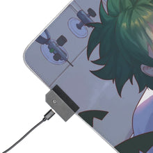 Cargar imagen en el visor de la galería, Alfombrilla de ratón RGB LED (alfombrilla de escritorio) de My Hero Academia Izuku Midoriya y Katsuki Bakugou
