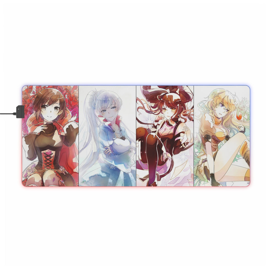 Tapis de souris LED RGB Anime RWBY (tapis de bureau)