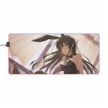 Charger l&#39;image dans la galerie, Tapis de souris LED RGB Rascal Does Not Dream Of Bunny Girl Senpai (tapis de bureau)
