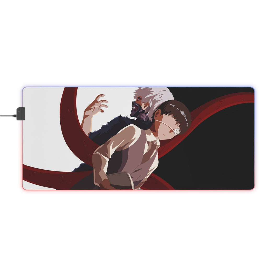 Tapis de souris LED RVB minimaliste KANEKI KEN (tapis de bureau)