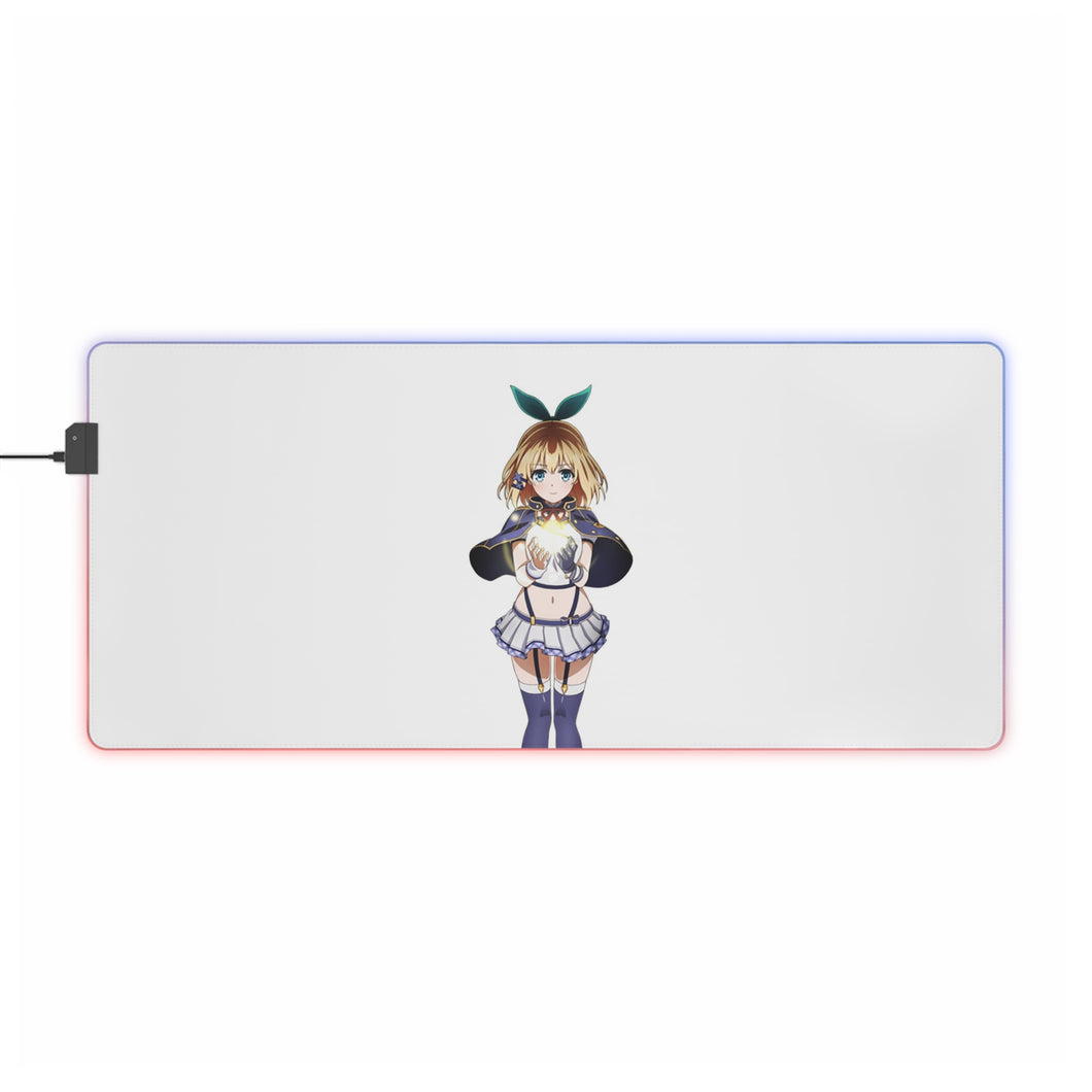 Rokudenashi Majutsu Koushi to Akashic Records Tapis de souris LED RVB (tapis de bureau)