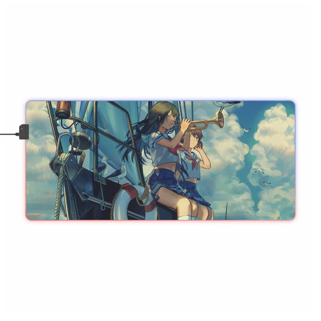 Sound! Euphonium Kumiko Oumae, Reina Kousaka RGB LED Mouse Pad (Desk Mat)