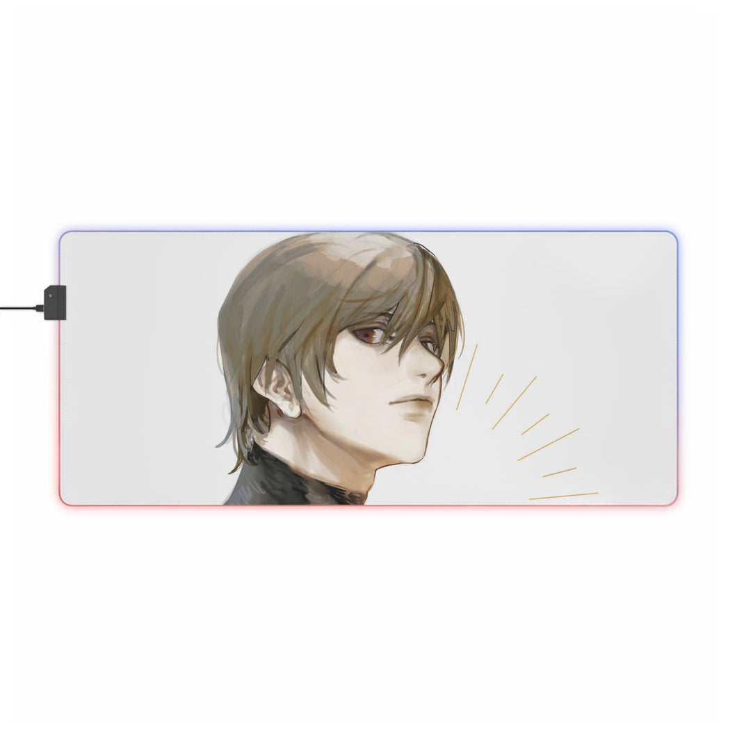 Tapis de souris LED RGB Death Note Light Yagami (tapis de bureau)