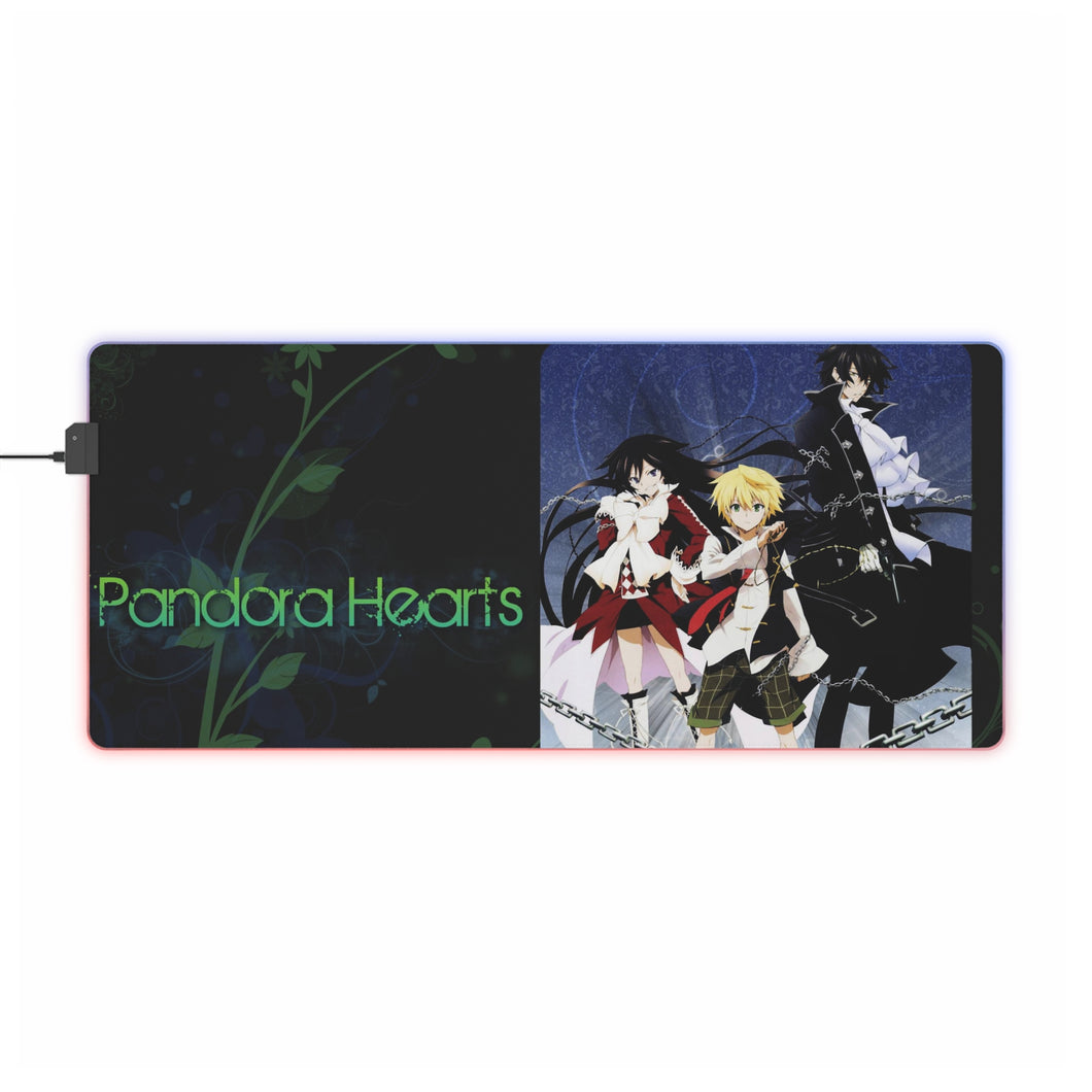 Pandora Hearts Gilbert Nightray, Alice Baskerville, Oz Vessalius RGB LED Tapis de souris (Tapis de bureau)