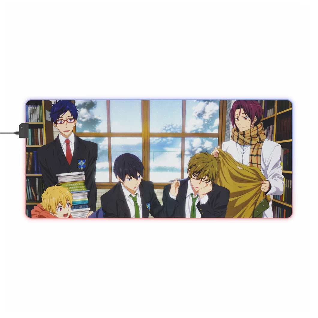 Free! Rin Matsuoka, Makoto Tachibana, Haruka Nanase, Nagisa Hazuki RGB LED Mouse Pad (Desk Mat)