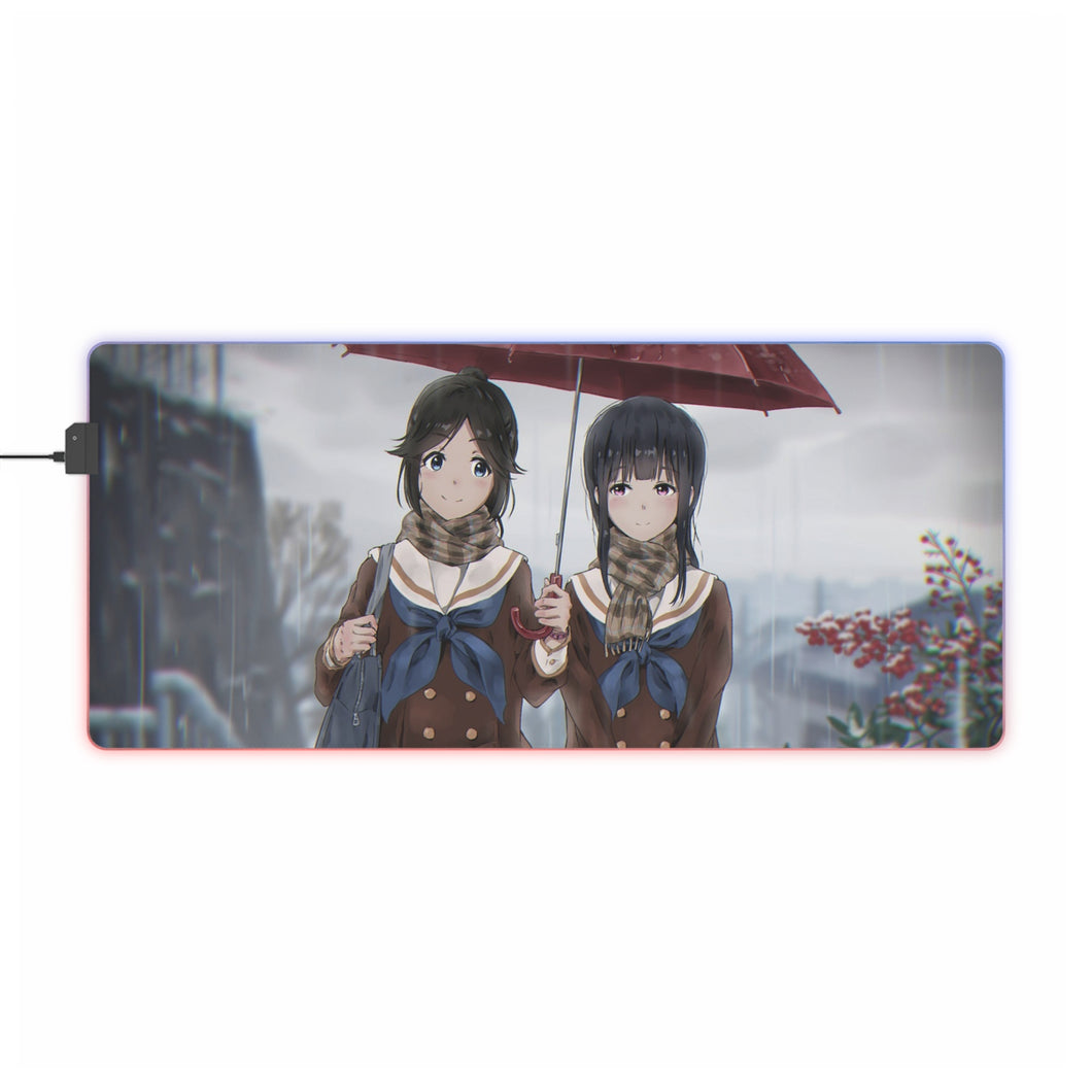 Sound! Euphonium Mizore Yoroizuka, Nozomi Kasaki RGB LED Mouse Pad (Desk Mat)