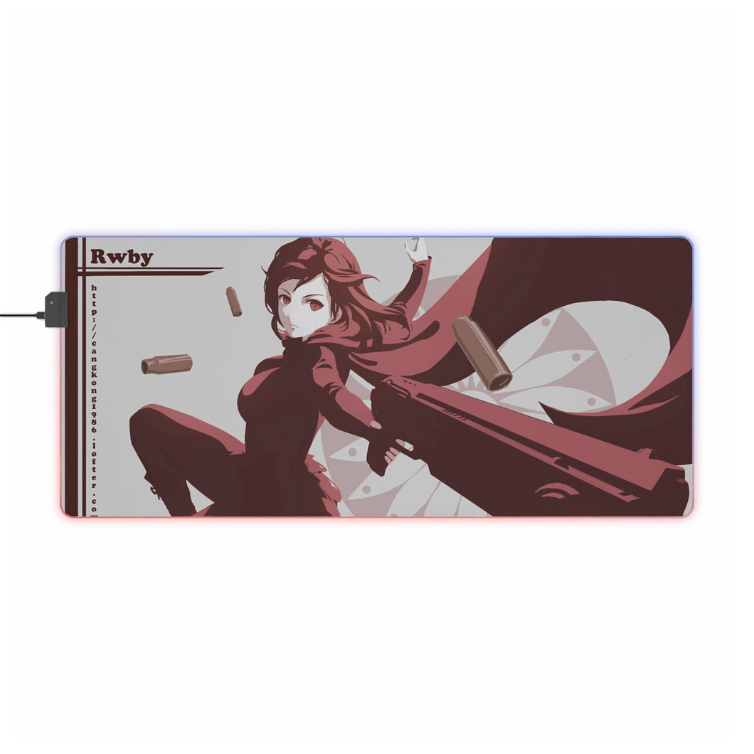 Tapis de souris LED RGB Anime RWBY (tapis de bureau)