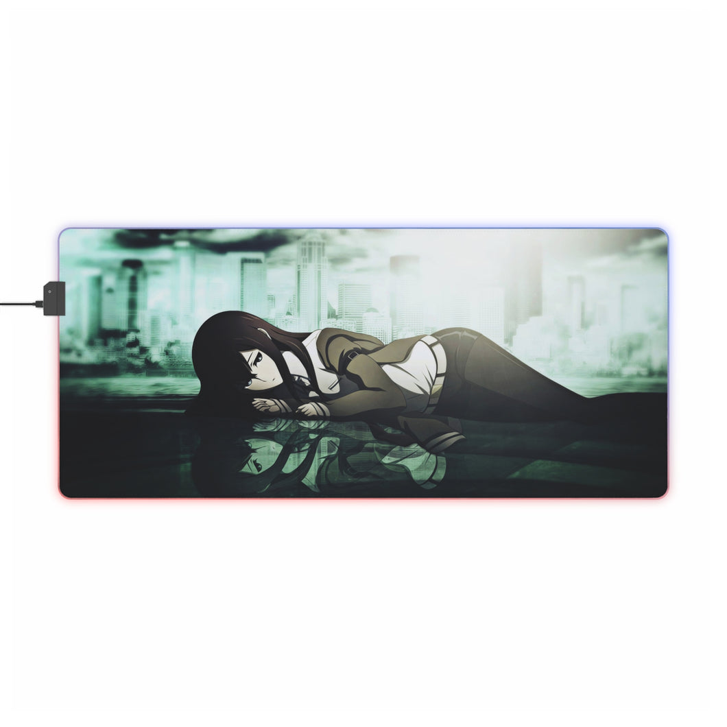 Makise Kurisu RGB LED Mouse Pad (Desk Mat)