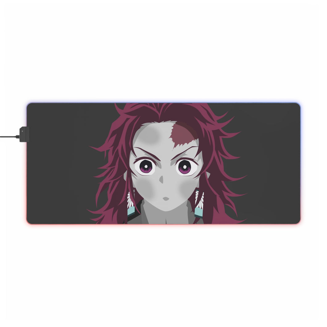 Tapis de souris LED RGB Demon Slayer : Kimetsu No Yaiba (tapis de bureau)