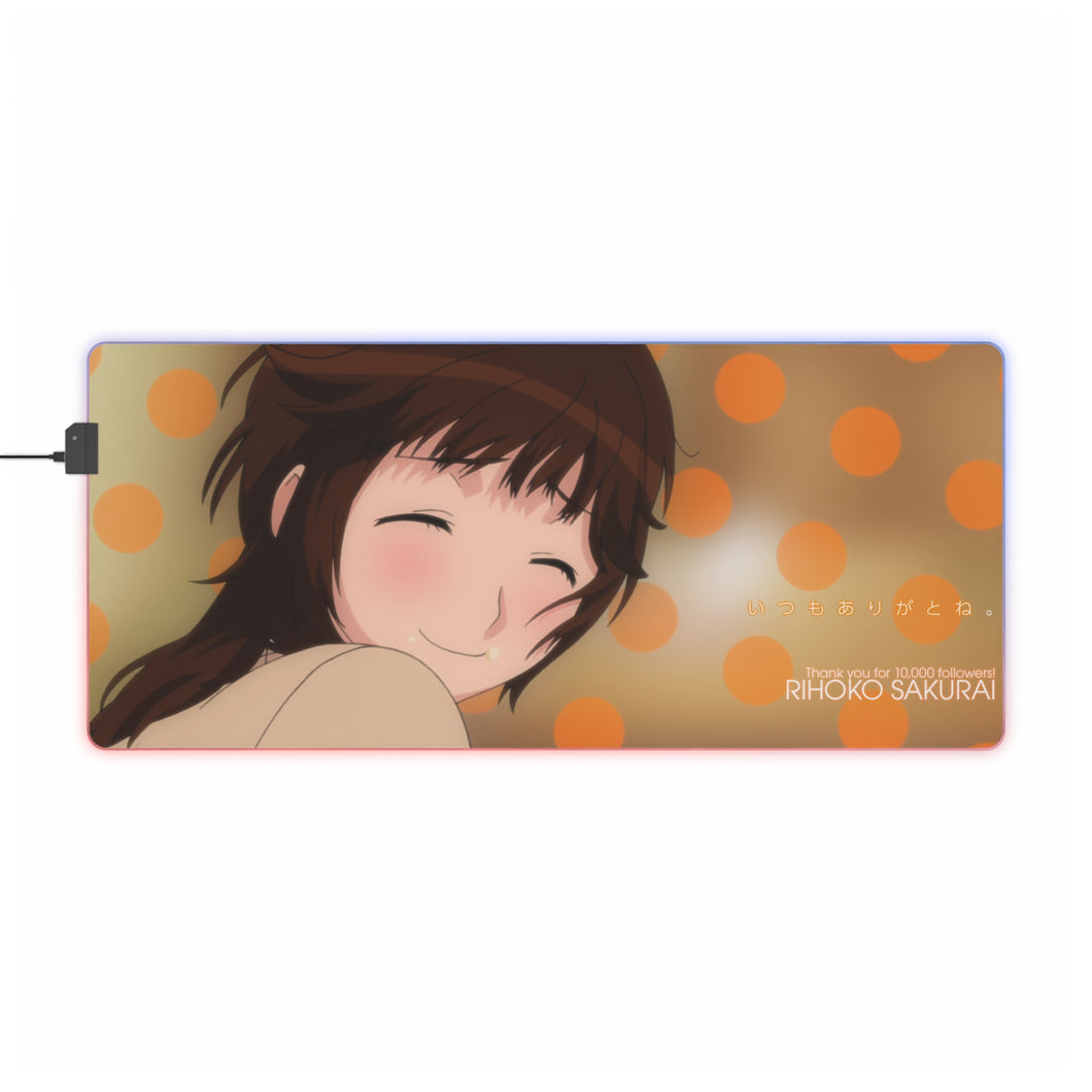 Tapis de souris LED RVB Amagami (tapis de bureau)