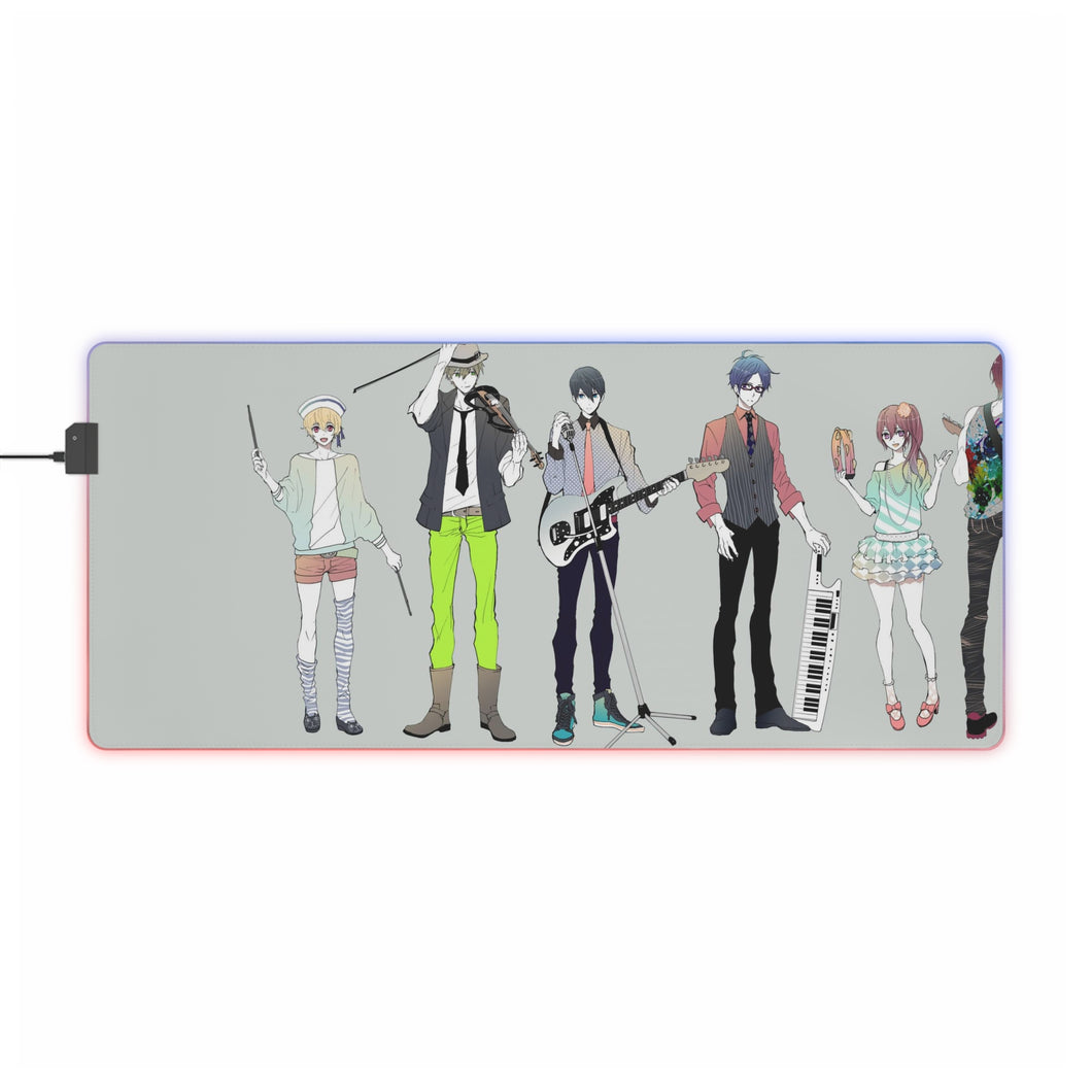 Free! Rin Matsuoka, Makoto Tachibana, Haruka Nanase, Nagisa Hazuki, Gou Matsuoka RGB LED Mouse Pad (Desk Mat)