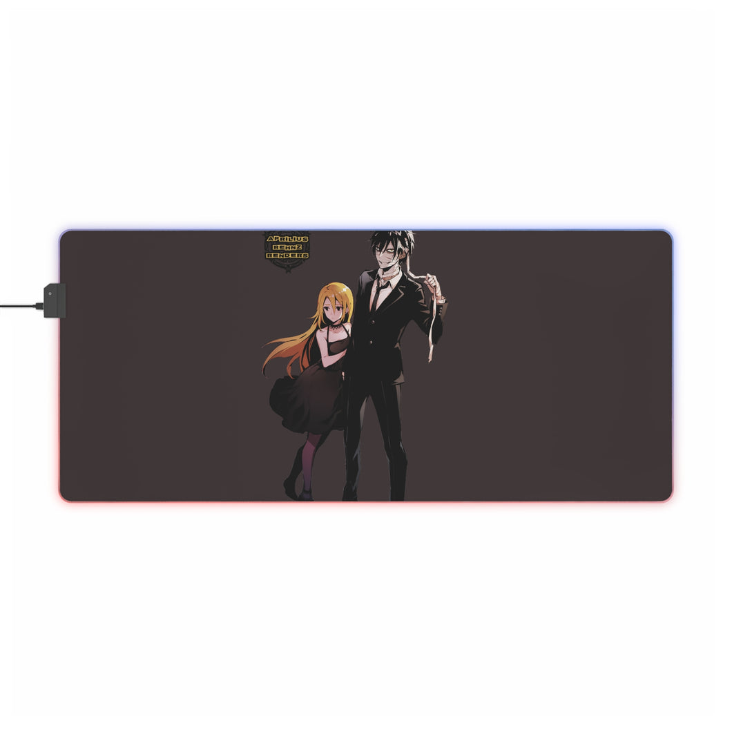 Tapis de souris LED RVB Angels Of Death (tapis de bureau)