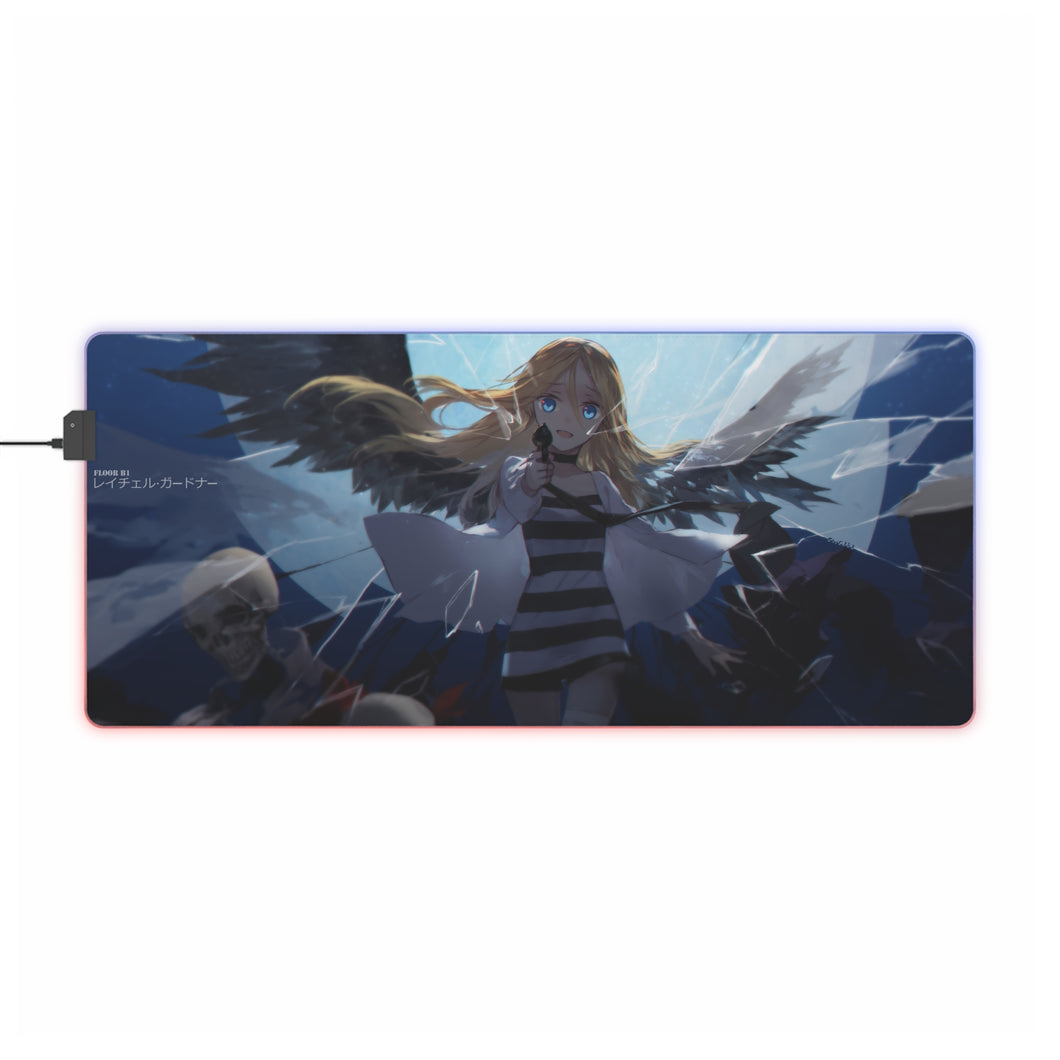 Tapis de souris LED RVB Angels Of Death Rachel Gardner (tapis de bureau)