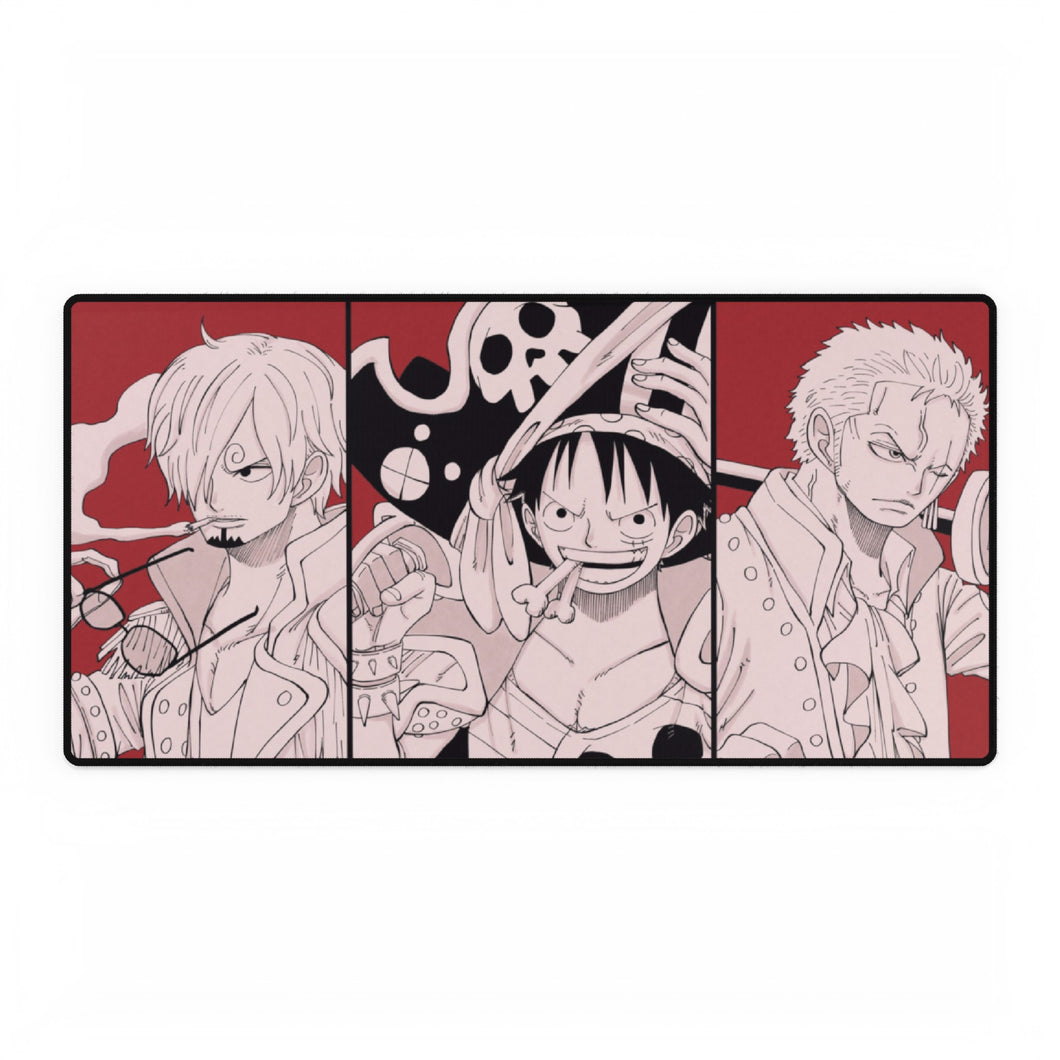 Film One Piece : Tapis de souris rouge (tapis de bureau)