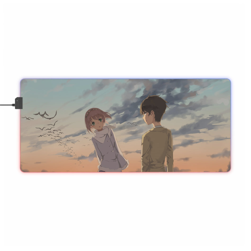 Tapis de souris LED RVB Aldnoah.Zero (tapis de bureau)