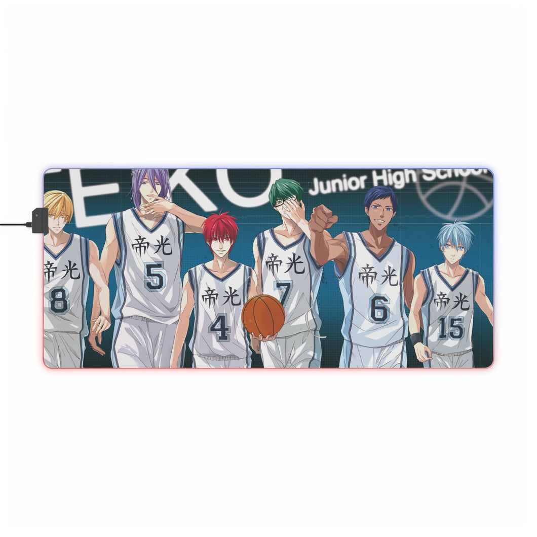 Kuroko's Basketball Tetsuya Kuroko, Daiki Aomine, Atsushi Murasakibara RGB LED Mouse Pad (Desk Mat)