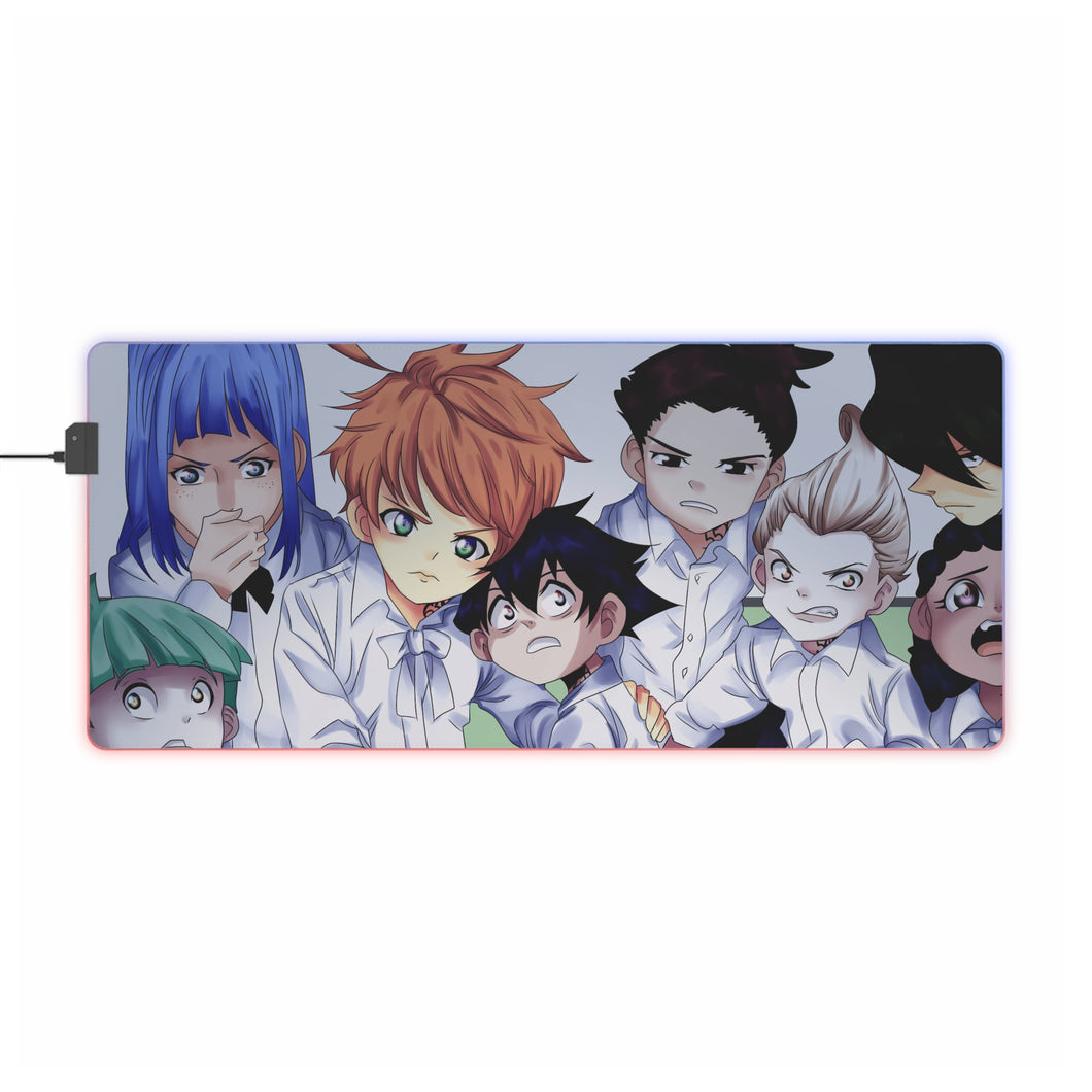 Tapis de souris LED RVB The Promised Neverland (tapis de bureau)