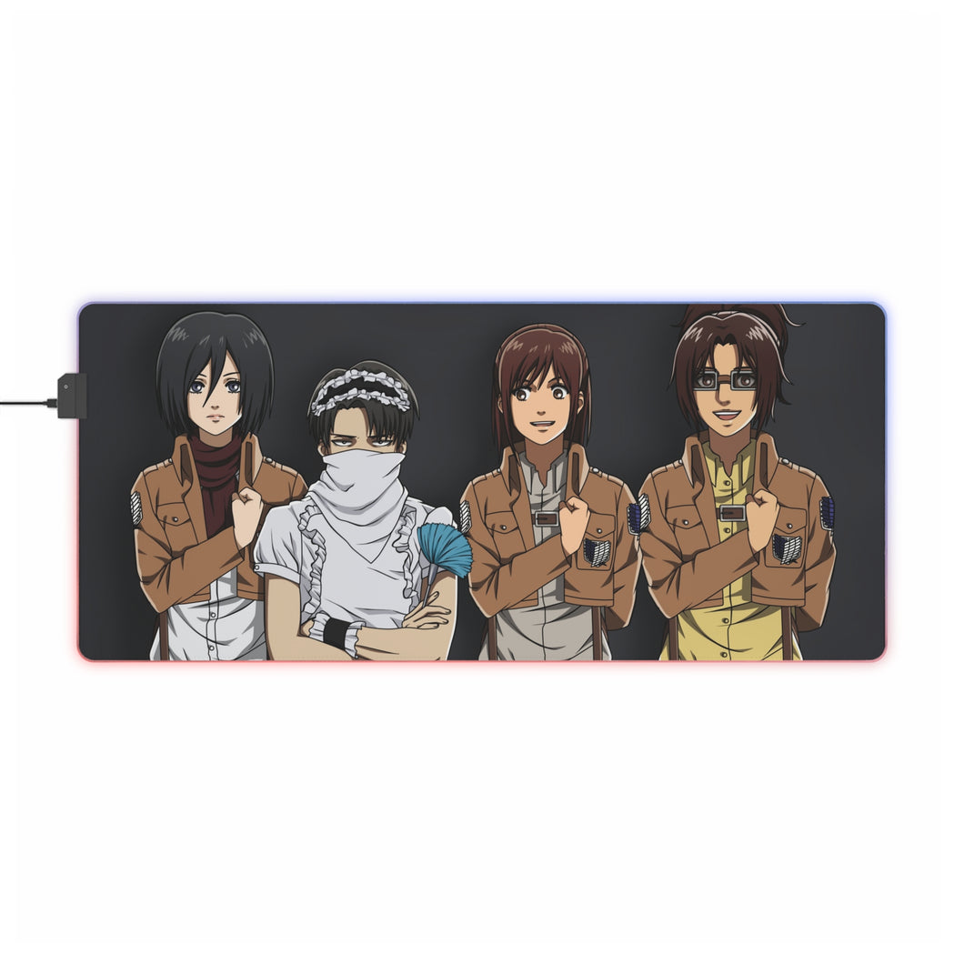 Anime Attack On Titan RGB LED Mouse Pad (Desk Mat)