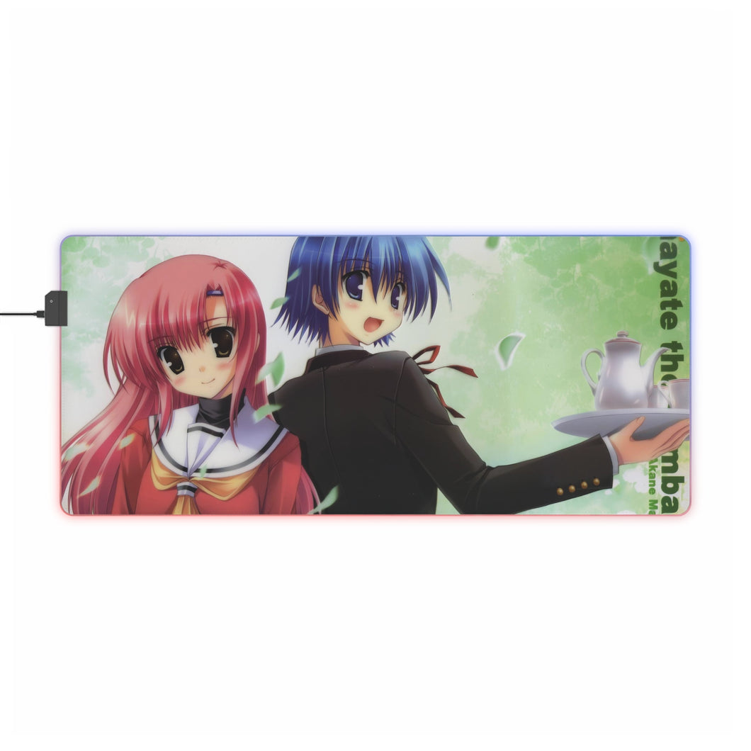 Tapis de souris LED RVB Hayate the Combat Butler (tapis de bureau)