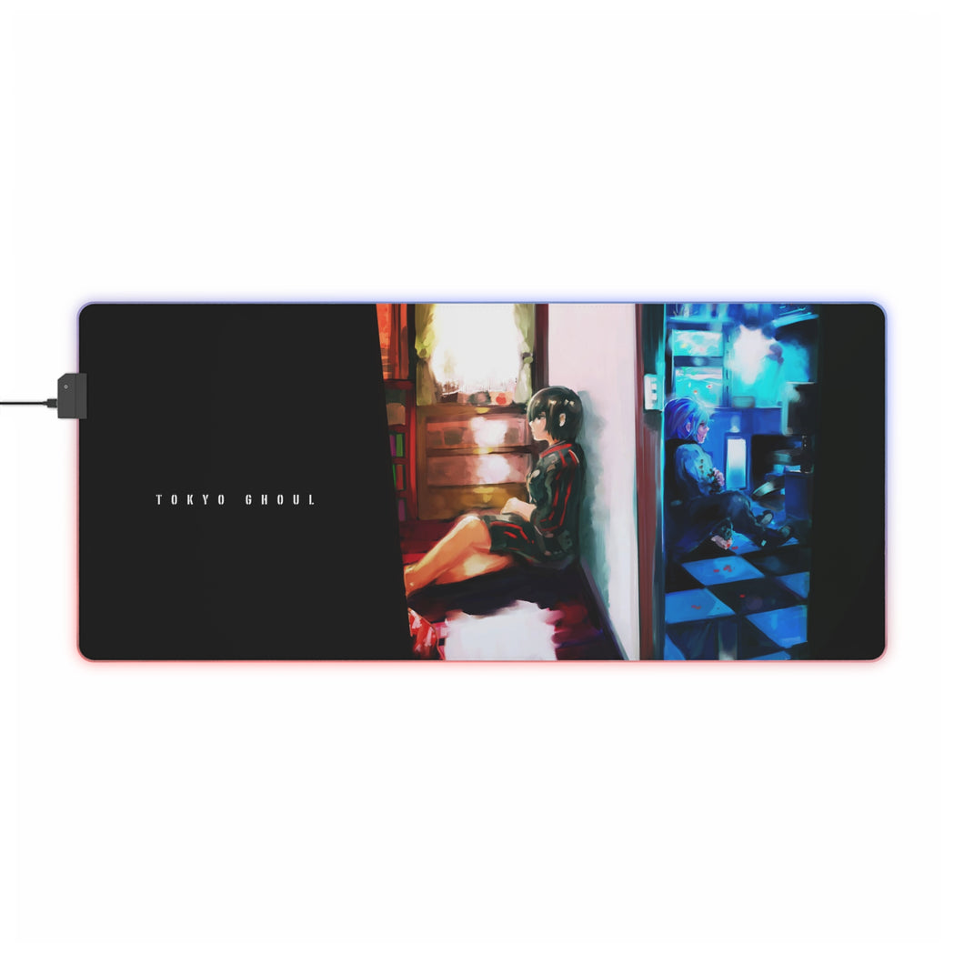 Tokyo Ghoul Ken Kaneki, Touka Kirishima RGB LED Mouse Pad (Desk Mat)