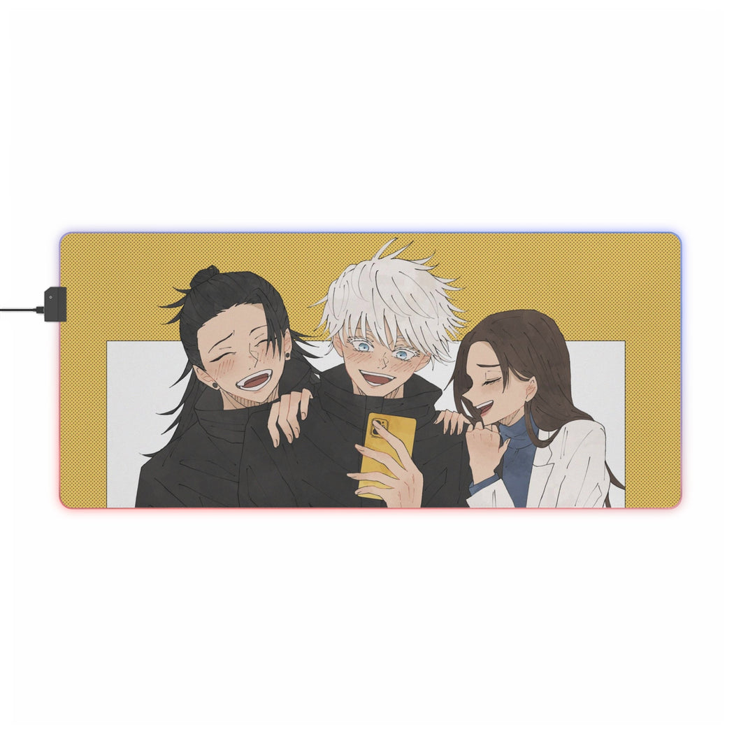 Tapis de souris LED RVB Jujutsu Kaisen (tapis de bureau)