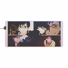 Load image into Gallery viewer, Blue Exorcist Yukio Okumura RGB LED Mouse Pad (Desk Mat)
